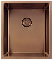 Pure.Sink Exclusivo Kuparinen tiskiallas 34x40 cm 10mm säde alapuolella, tasorakennus ja päälle rakennus PEX3440-62