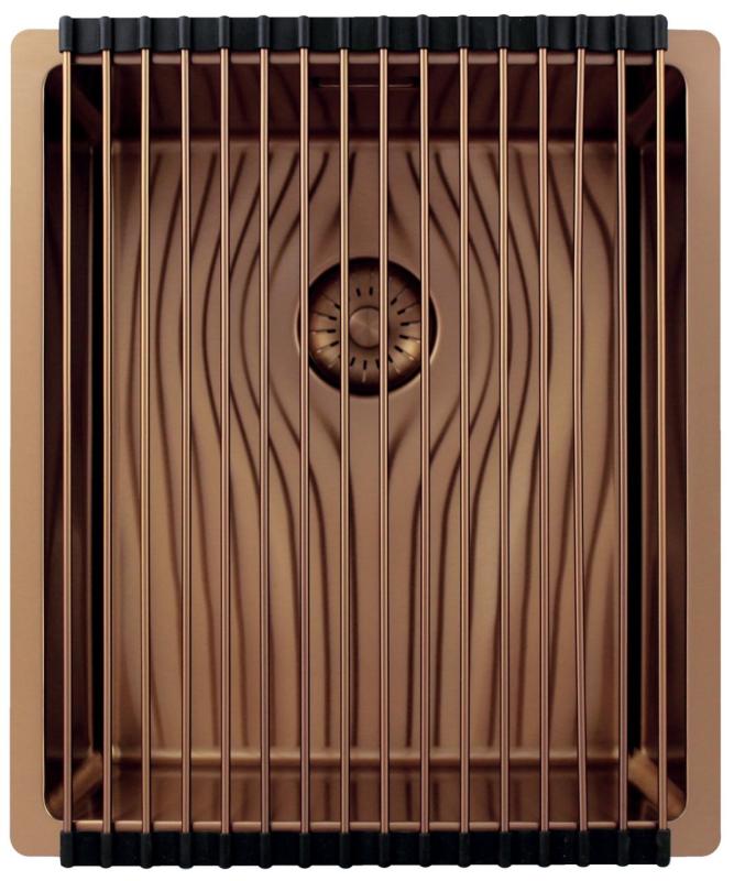 Pure.Sink Exclusivo Kuparinen tiskiallas 34x40 cm 10mm säde alapuolella, tasorakennus ja päälle rakennus PEX3440-62