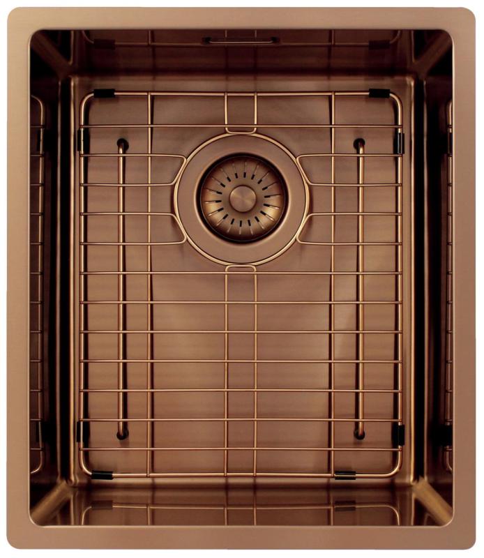 Pure.Sink Exclusivo Kuparinen tiskiallas 34x40 cm 10mm säde alapuolella, tasorakennus ja päälle rakennus PEX3440-62