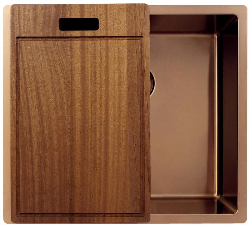 Pure.Sink Exclusivo Kuparinen pesuallas 45x40 cm 10mm säde ala-asennus, tasoon upotus ja päälle asennus PEX4540-62