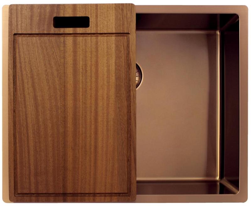 Pure.Sink Exclusivo Kuparinen tiskiallas 50x40 cm 10mm säde alapuoli, tasorakentaminen ja päälle rakentaminen PEX5040-62