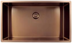 Pure.Sink Exclusivo suuri kuparinen tiskiallas 70x40 cm 10mm säde alapuolella, tasoon upotettava ja päälle asennettava PEX7040-62
