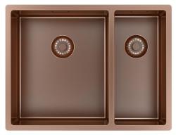 Pure.Sink Exclusivo Kupari 1,5 puolitoista pesuallas 34+18 cm 10mm säde PEX341840-62