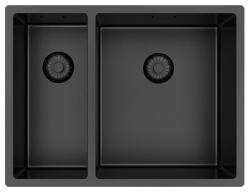 Pure.Sink Exclusivo Gun Metal 1,5 puolikas tiskiallas 18+34 cm 10mm säde PEX183440-61