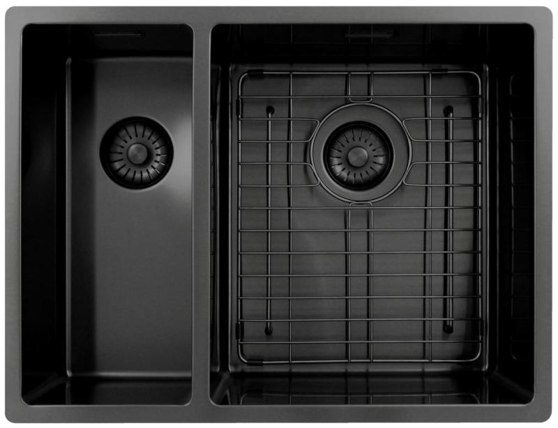 Pure.Sink Exclusivo Gun Metal 1,5 puolikas tiskiallas 18+34 cm 10mm säde PEX183440-61