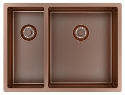 Pure.Sink Exclusivo Kuparinen 1,5 puolikas tiskiallas 18+34cm 10mm säde PEX183440-62