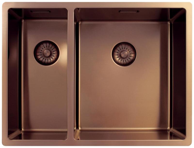 Pure.Sink Exclusivo Kuparinen 1,5 puolikas tiskiallas 18+34cm 10mm säde PEX183440-62