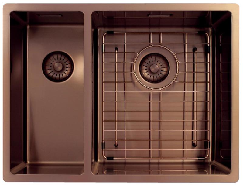 Pure.Sink Exclusivo Kuparinen 1,5 puolikas tiskiallas 18+34cm 10mm säde PEX183440-62