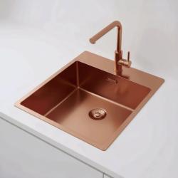 Pure.Sink Exclusivo Kuparinen tiskiallas 44x52 cm Tapwing hanareiällä 10mm säde PEX4040T-62