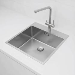 Pure.Sink Exclusivo RST tiskiallas 49x52 cm Tapwing hanareiällä 10mm säde PEX4540T-02