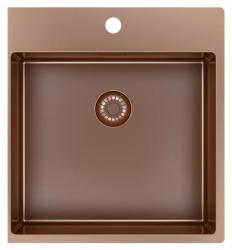 Pure.Sink Exclusivo Kuparinen tiskiallas 49x52 cm Tapwing hanareiällä 10mm säde PEX4540T-62
