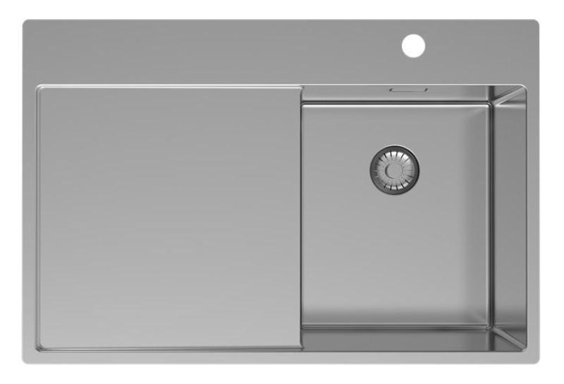 Pure.Sink Exclusivo RVS pieni allas leikkuulaudalla 78x52 cm Tapwing oikealla PEX3478RT-02