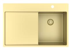 Pure.Sink Exclusivo Kultainen pieni tiskiallas valutusalueella 78x52 cm Tapwing oikealla PEX3478RT-60