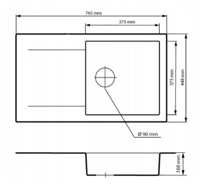 Graniteland Liri Graniitti Arduin kova kivinen tiskiallas valutusalueella 765x448 mm 1208971437 - Productafbeelding 2