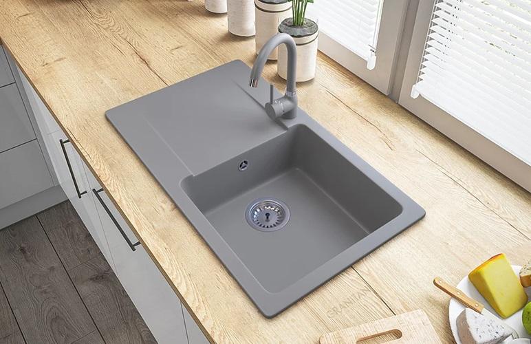 Graniteland Liri Graniittinen Harmaa tiskiallas valutusalueella 765x448 mm 1208971441 - Productafbeelding