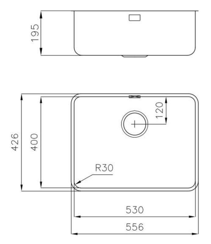 Foster Ruostumaton Teräs Tiskiallas 53 x 40 cm Alaosa 1208971523