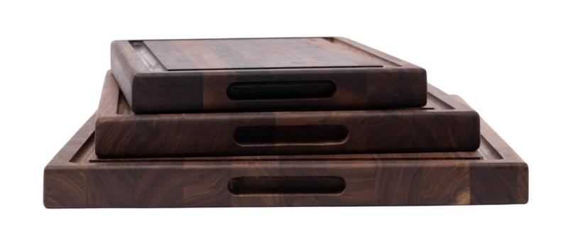 Woodsea Butcher Groove M - Pähkinäpuinen leikkuulauta mehukourulla 50x38 cm 1208971535