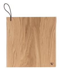 Woodsea Chop-Chop Oak S - Tammenpuinen leikkuulauta 25x24cm nahkaisella kahvalla 1208971539