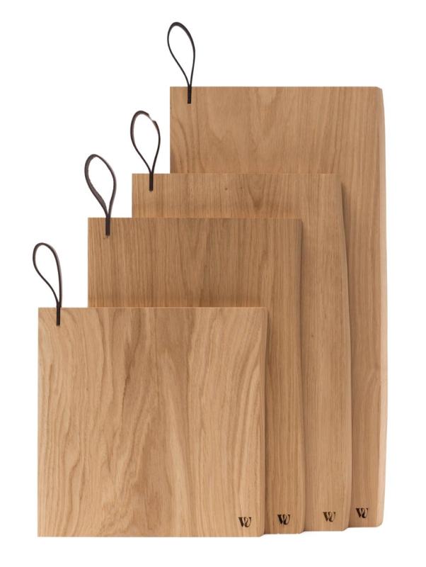 Woodsea Chop-Chop Oak XL - Tammenpuinen leikkuulauta 50x24cm nahkaisella kahvalla 1208971542
