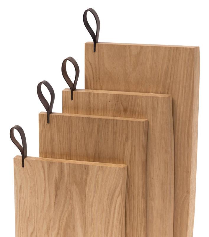 Woodsea Chop-Chop Oak XL - Tammenpuinen leikkuulauta 50x24cm nahkaisella kahvalla 1208971542