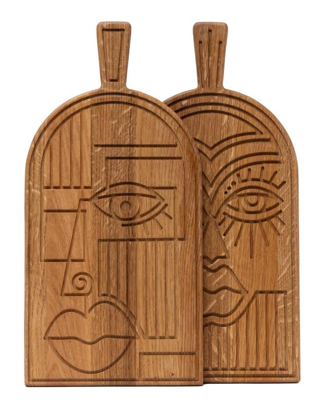 Woodsea Mask Oak - Tammipuinen Mask leikkuu- ja tarjoilulauta 38x19 cm 1208971562