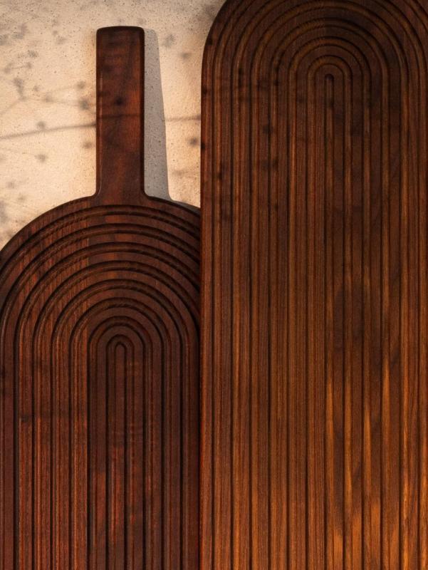 Woodsea Rainbow Ash M - Saarnipuinen Rainbow leikkuu- ja tarjoilulauta 485x185 mm 1208971563