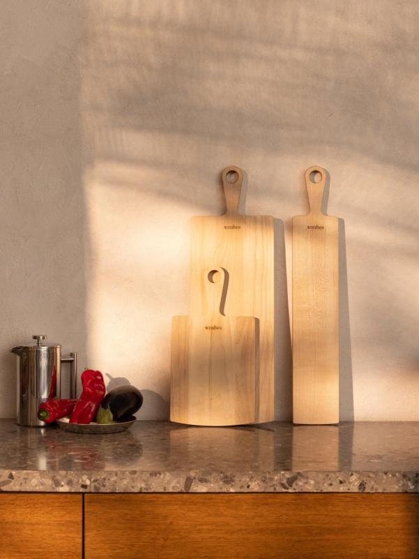 Woodsea Pine Natural - Vaahterapuinen tarjoilulauta 11x62 cm 1208971578