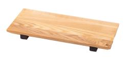 Woodsea Sushi M - Jalavanpuinen sushilauta pähkinäpuun jaloilla 30x17 cm 1208971585