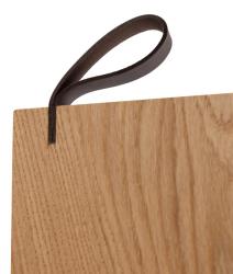 Woodsea Serving S - Tammenpuinen tarjoilulauta 55x17 cm nahkaisella kahvalla 1208971615