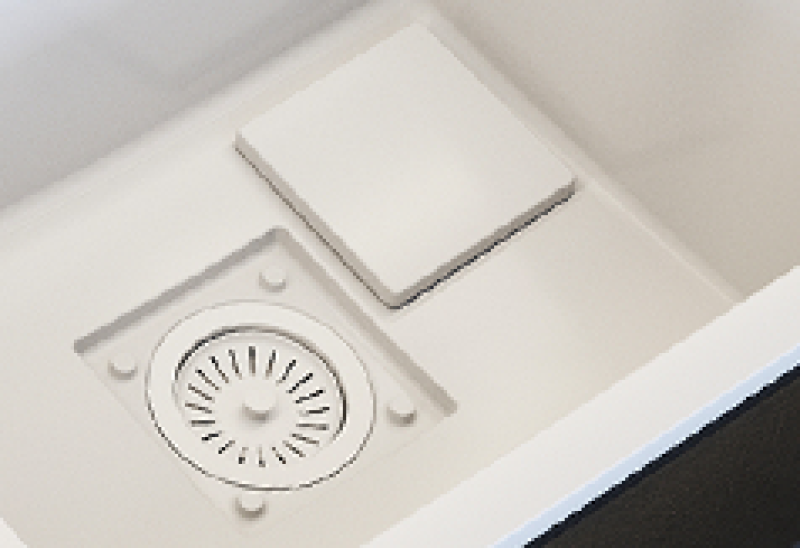 Graniteland Seta Graniittinen Valkoinen Pesuallas päälle asennettava 80x50 cm 1208971618