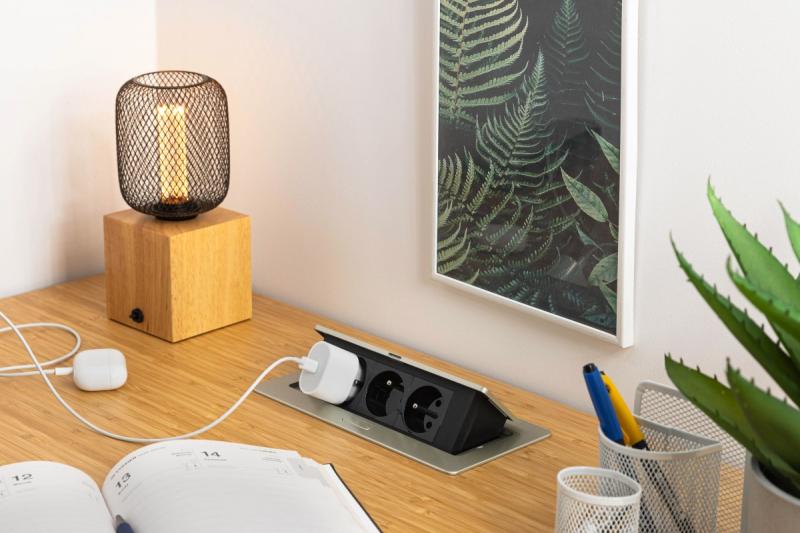 SOFT ulosvedettävä pistorasia, virtajohto 1,5 m