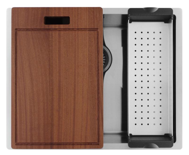 Pure.Sink Luxion Ruostumaton teräsallas 50x40 cm, alakaappi, tasoasennus ja pinta-asennus  PLX5040-02