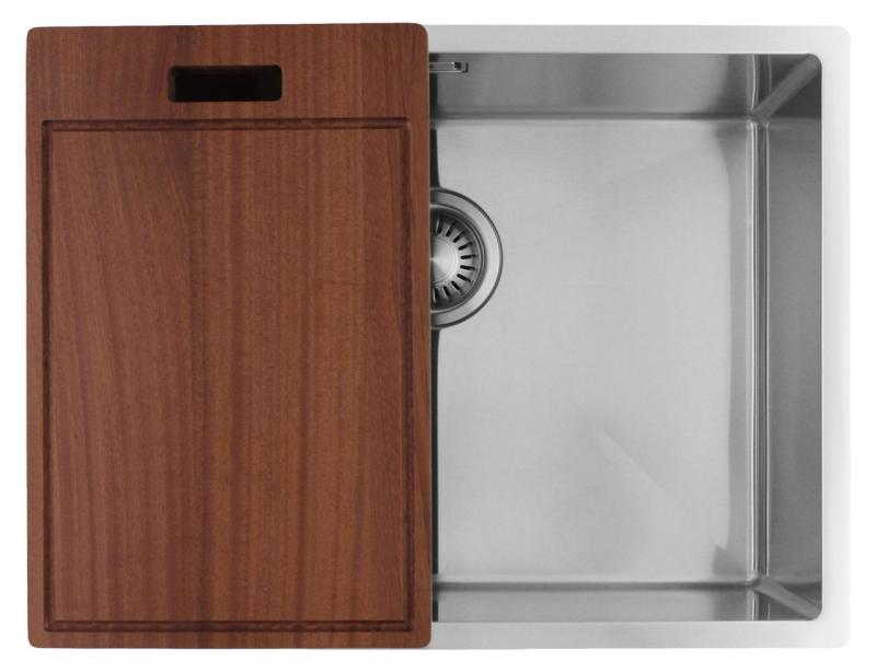 Pure.Sink Luxion Ruostumaton teräsallas 55x40 cm, alakaappi, tasoasennus ja pinta-asennus PLX5540-02