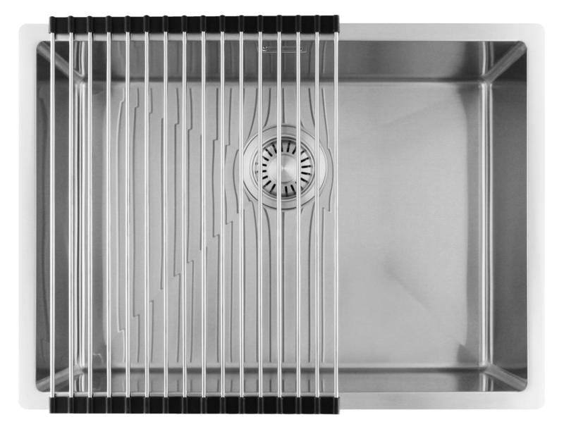 Pure.Sink Luxion Ruostumaton teräsallas 55x40 cm, alakaappi, tasoasennus ja pinta-asennus PLX5540-02