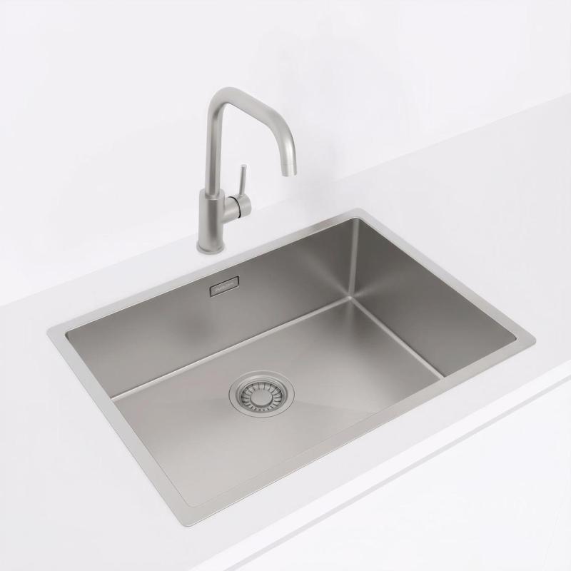 Pure.Sink Luxion stainless steel sink 55x40 cm undermount, flush mount, and top mount PLX5540-02