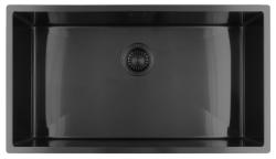 Pure.Sink Luxion Suuri Gun metal -tiskialtaan 74x40 cm alakaappi, tasoasennus ja pinta-asennus PLX7440-61