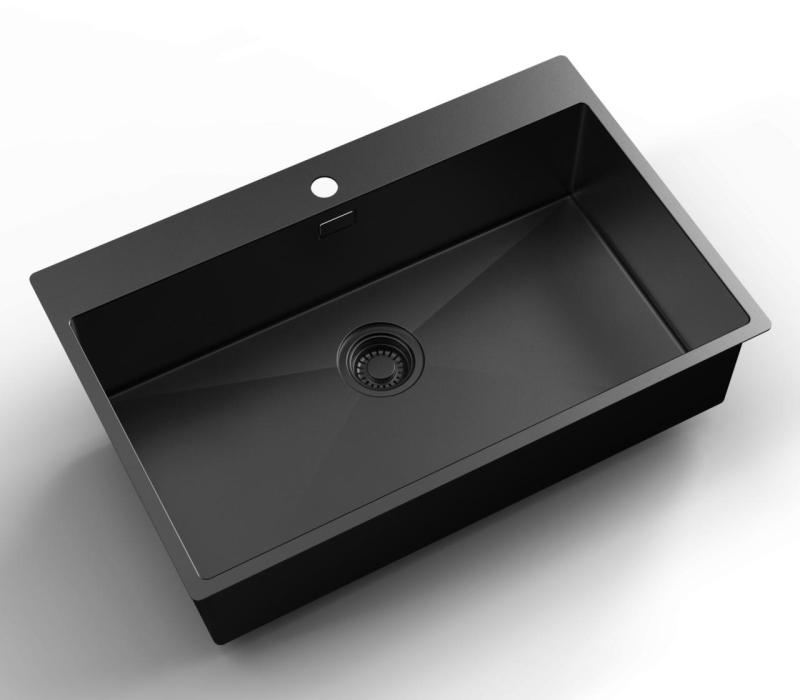 Pure.Sink Luxion PVD Suuri musta pesuallas 78x50 cm Tapwing hananrei'itys PLX7850T-63