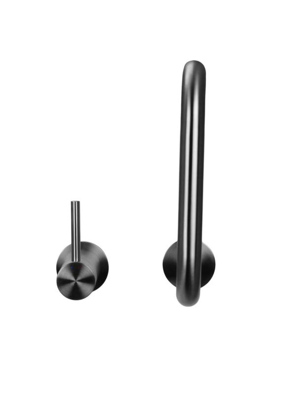 Pure.Sink Luxion 2-reikäinen massiivinen ruostumaton teräskeittiöhanan U-muotoinen ulostulo PLX2HU-02