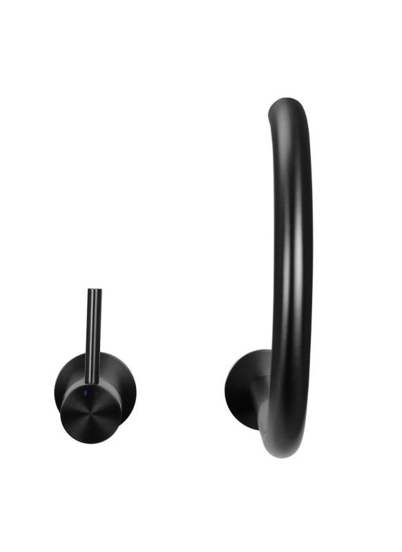 Pure.Sink Luxion 2-reikäinen Gun metal -keittiöhanan pyöreä juoksuputki PLX2HR-61