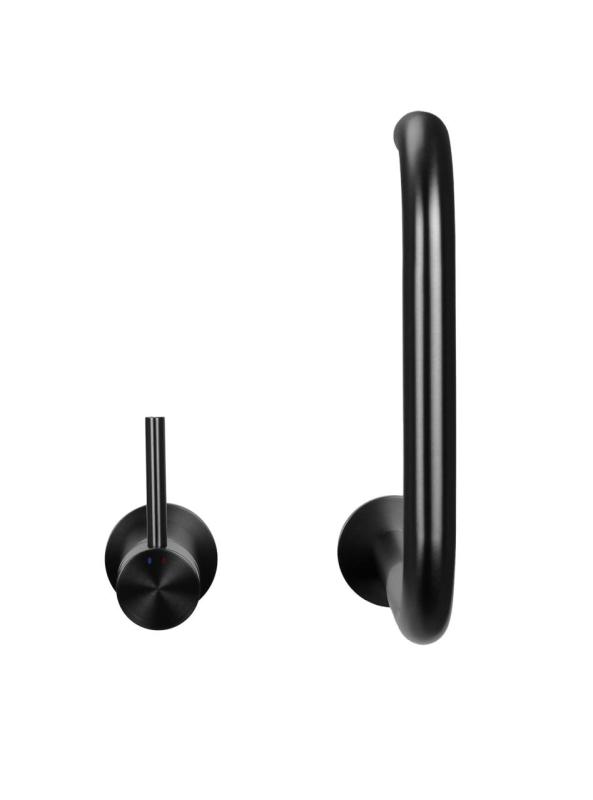 Pure.Sink Luxion 2-reikäinen Gun metal -keittiöhanan U-muotoinen juoksuputki PLX2HU-61