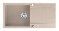 Quadri Luton pearl beige graniittinen päälle asennettava tiskiallas tiputusalustalla, kääntyvä 100x50cm ruostumattomalla teräsproppulla 1208971772