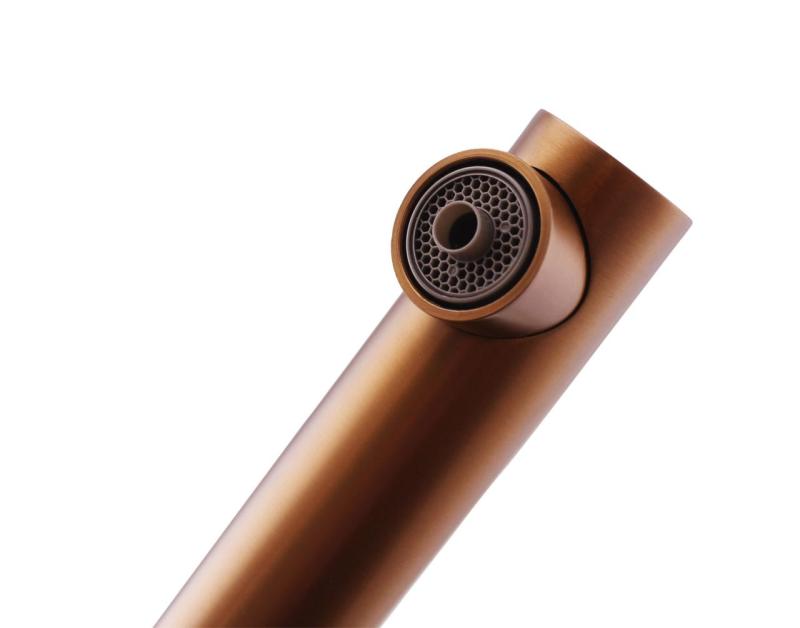 Pure.Sink Elite Steel Clear-S PVD harjattu kulta 3-tie keittiöhana vedettävällä suihkulla ja suodatetulla vedellä PS8120-60