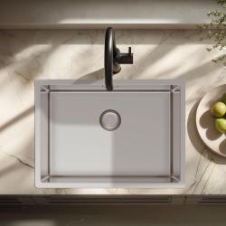 Pure.Sink Exclusivo Erityinen 35 cm pitkä ruostumaton teräsallas 50 x 35 cm, 10 mm:n säde PEX5035-02