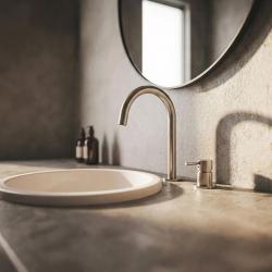 MURO TUA 2-reikäinen pesuallashana, kromi, pyöreä juoksuputki 1208972104