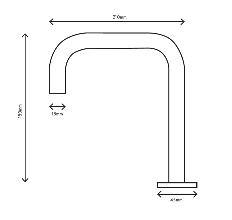 MURO TUA 2-reikäinen pesuallashana kromi, kulmainen ulostulo 1208972108