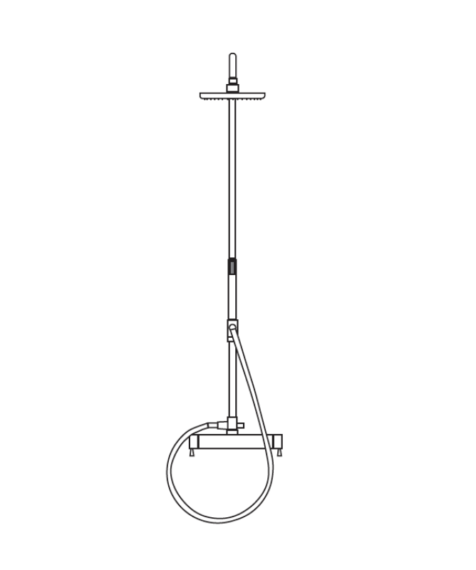 MURO TUA suihkuyhdistelmä sadesuihkulla, kromi M1.B11.CR