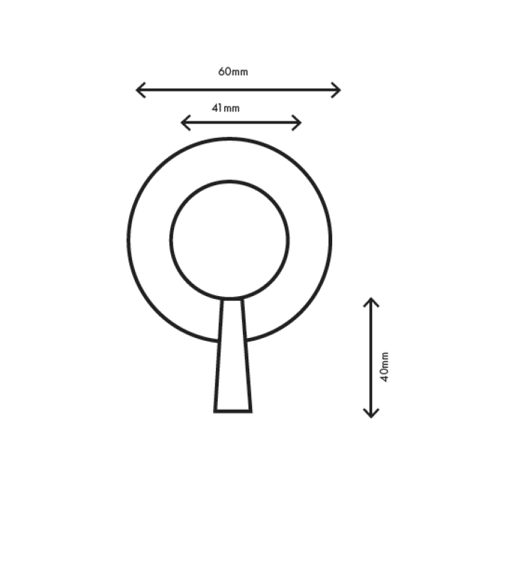 MURO TUA seinään asennettava sekoitushana kromi M1.B31.R.CR