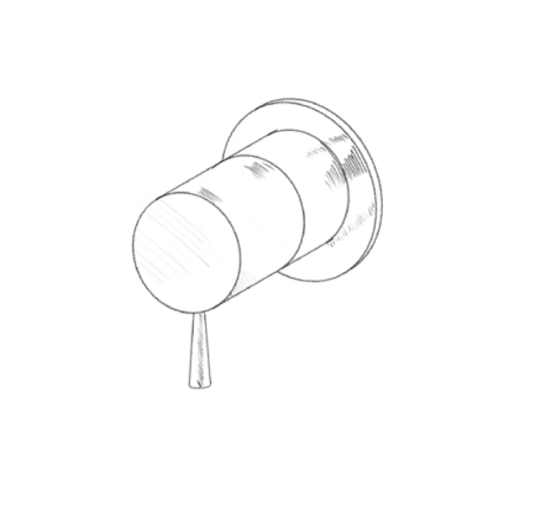 MURO TUA seinään asennettava sekoitushana kromi M1.B31.R.CR