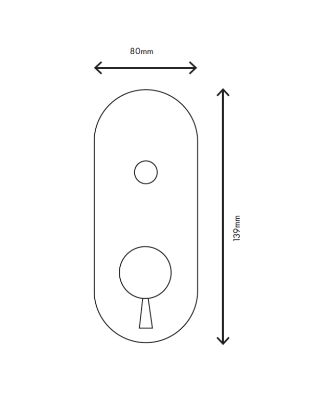 MURO TUA seinään asennettava sekoitushana, kromi, M1.B32.S.CR