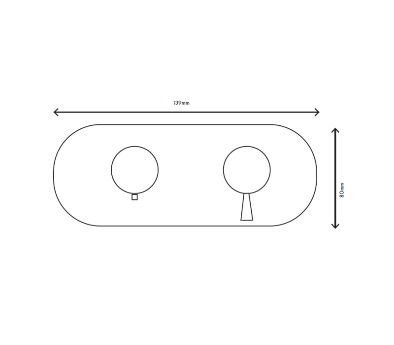 MURO TUA upotettava suihkutermostoventtiili, 3 ulostuloa, kromi M1.B33T.S.CR